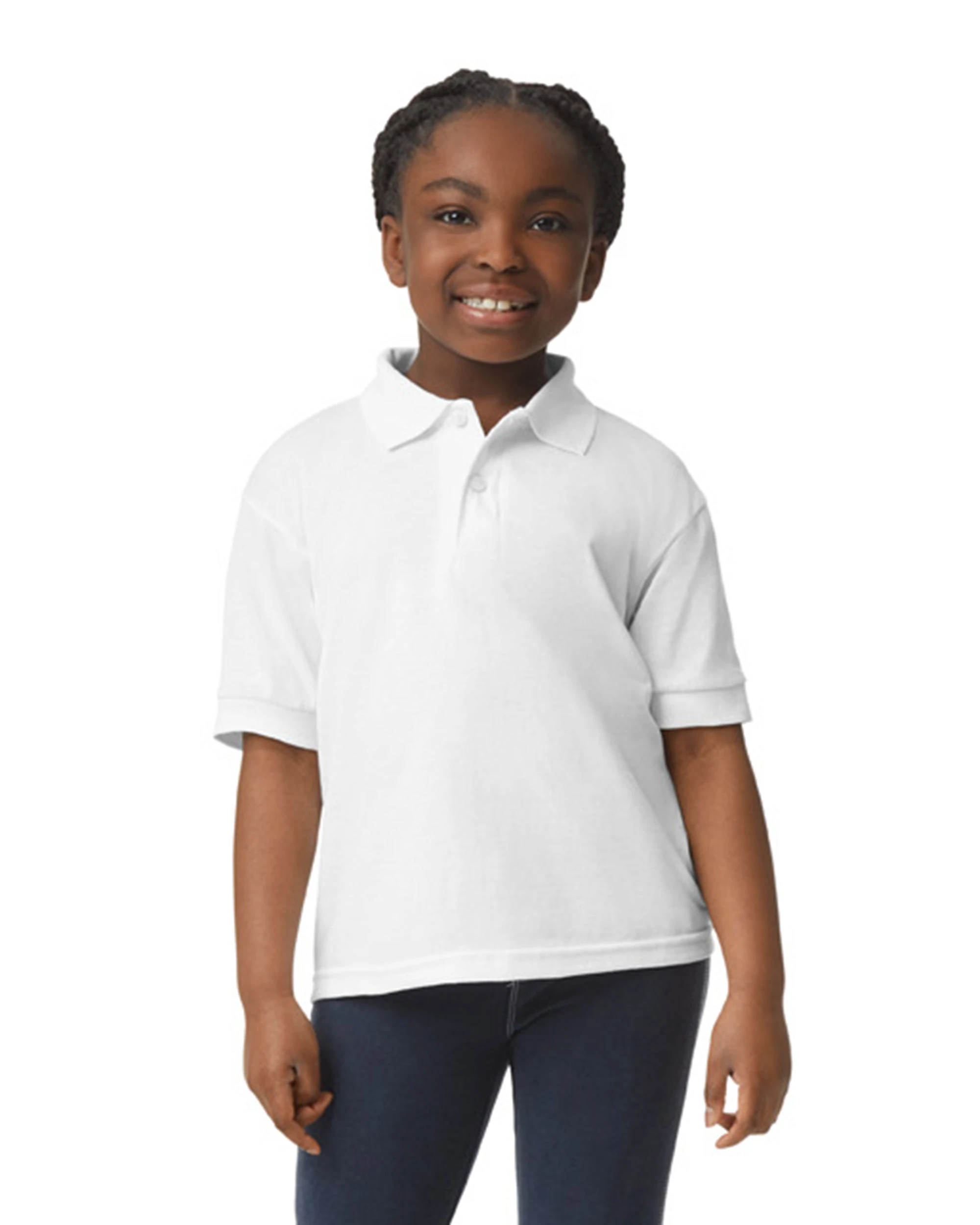Gildan Youth Unisex 6 Oz., 50/50 Jersey Polo 7 Gildan Youth Unisex 6 Oz., 50/50 Jersey Polo - Image 5