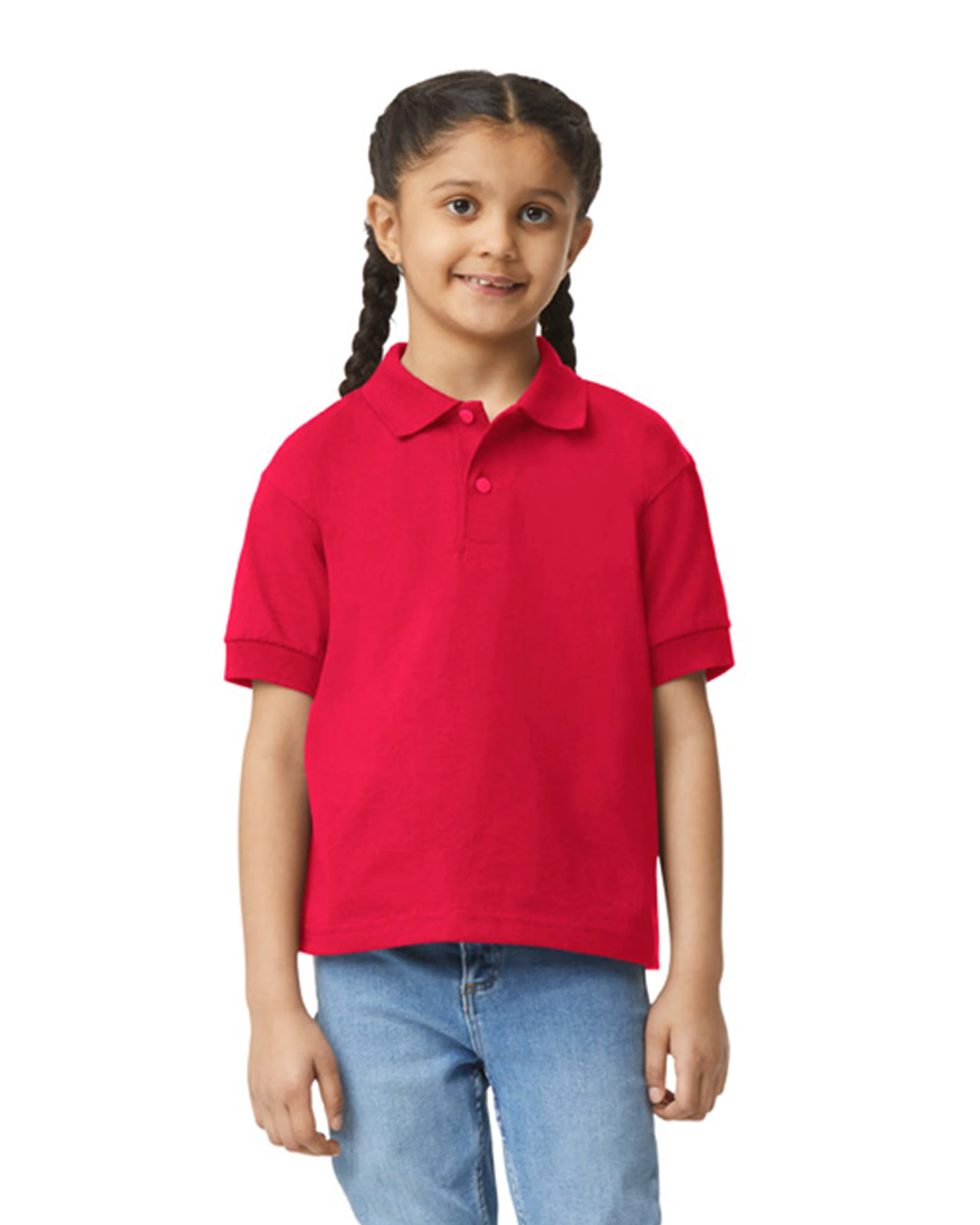 Gildan Youth Unisex 6 Oz., 50/50 Jersey Polo 13 Gildan Youth Unisex 6 Oz., 50/50 Jersey Polo - Image 11
