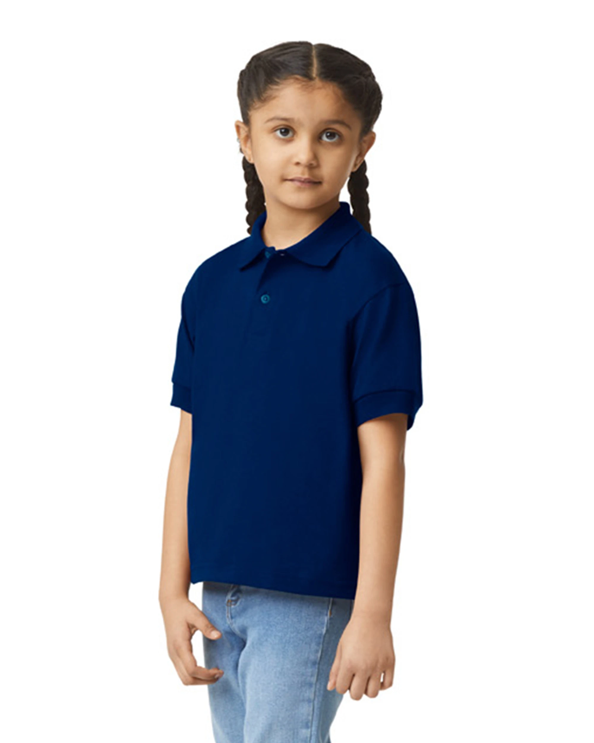 Gildan Youth Unisex 6 Oz., 50/50 Jersey Polo 4 Gildan Youth Unisex 6 Oz., 50/50 Jersey Polo - Image 2