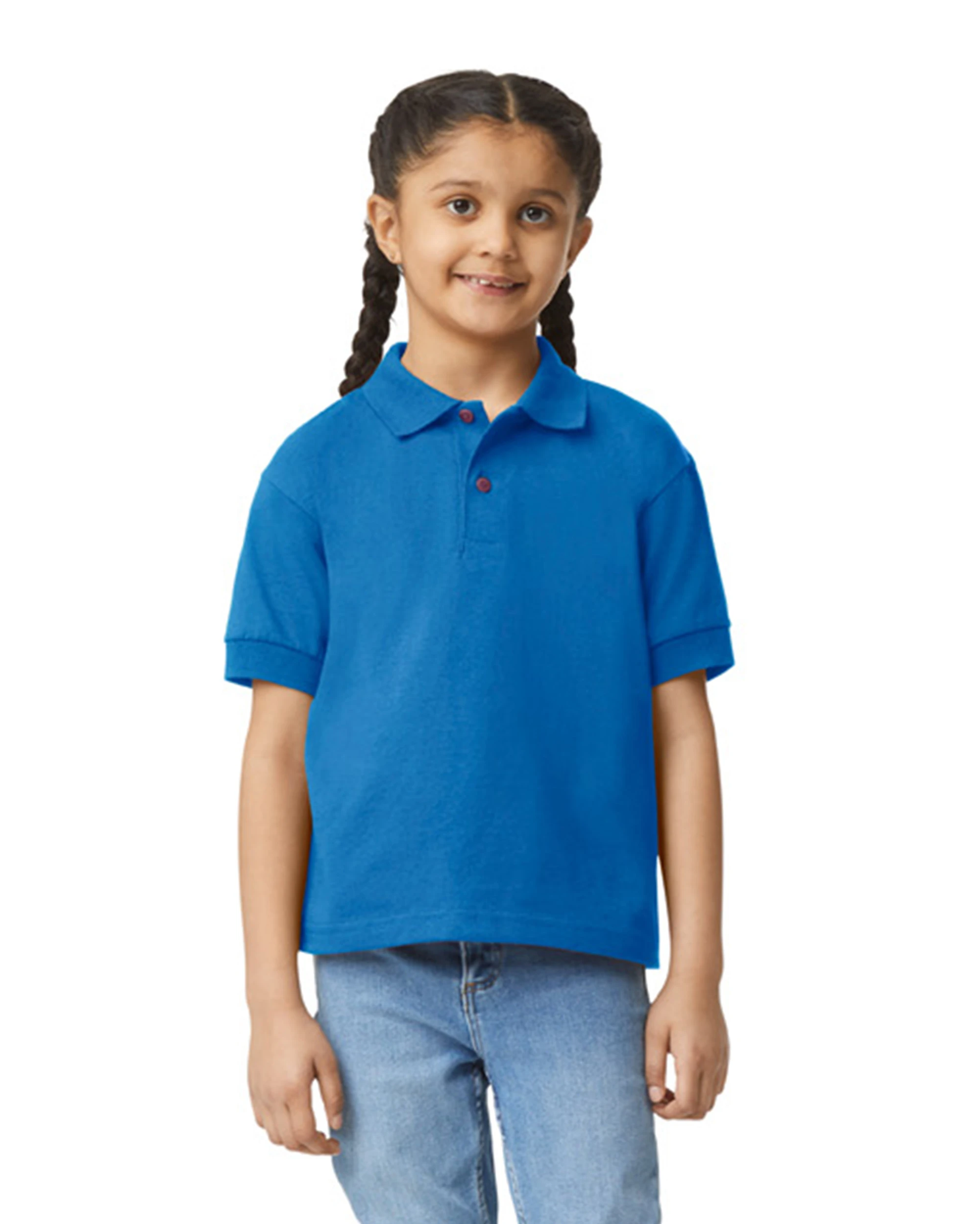 Gildan Youth Unisex 6 Oz., 50/50 Jersey Polo 16 Gildan Youth Unisex 6 Oz., 50/50 Jersey Polo - Image 14