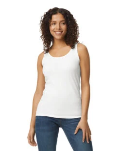 Gildan Ladies' Softstyle® 4.5 Oz. Fitted Tank 15 Gildan Ladies' Softstyle® 4.5 Oz. Fitted Tank -Jiffyshirts Sales Store 145664 64200L 000C 030 G2023 SD F 03175