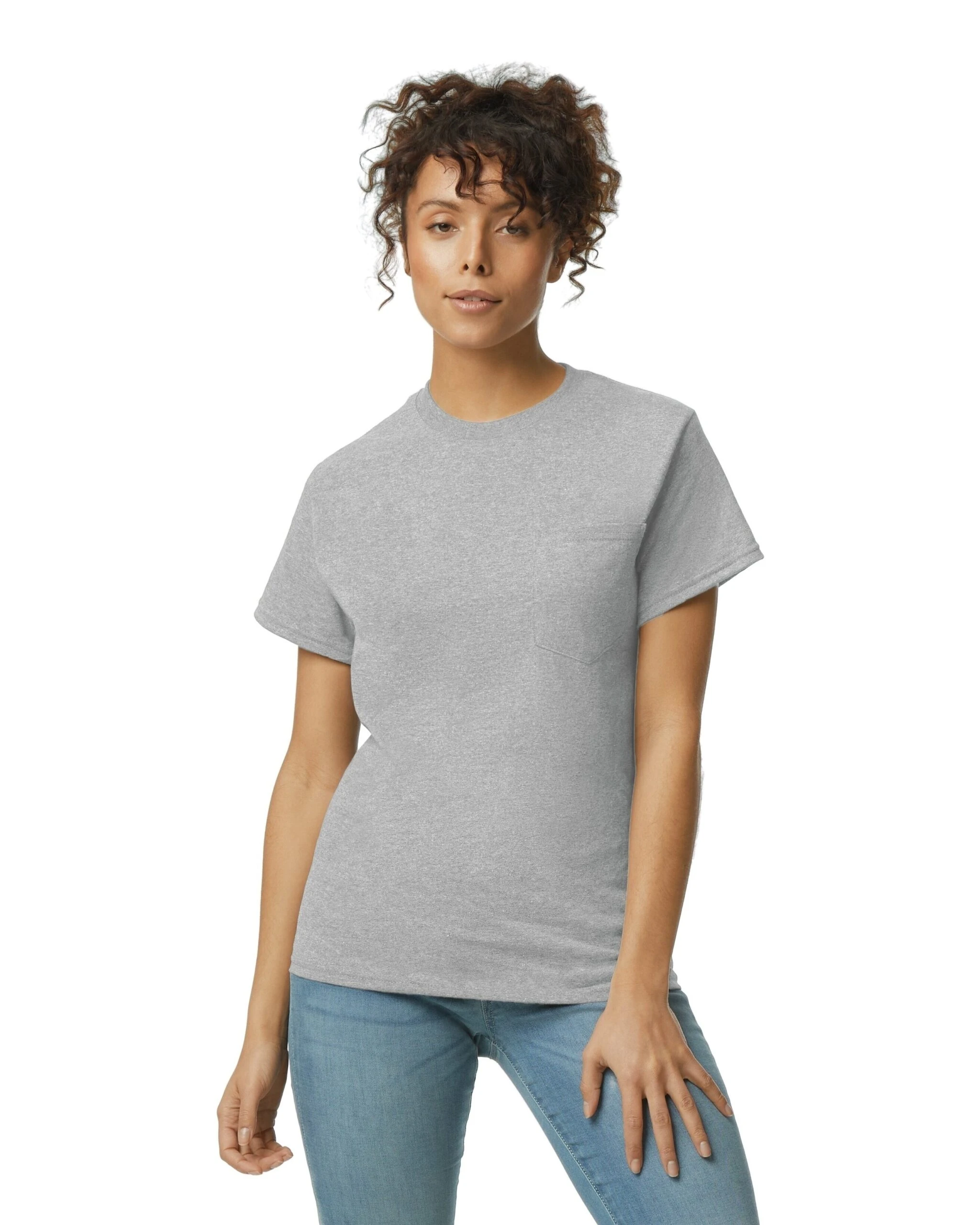 Gildan Adult Unisex 5.5 Oz., 50/50 Pocket T-Shirt 9 Gildan Adult Unisex 5.5 Oz., 50/50 Pocket T-Shirt - Image 7