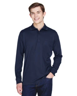 Adult Unisex Pinnacle Performance Long-Sleeve Piqué Polo With Pocket