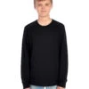 Jerzees Youth Unisex 5.6 Oz. DRI-POWER® ACTIVE Long-Sleeve T-Shirt 2 Jerzees Youth Unisex 5.6 Oz. DRI-POWER® ACTIVE Long-Sleeve T-Shirt -Jiffyshirts Sales Store 1680065996 29BLR Black FRONT 0570 1200x1600