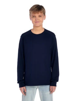 Jerzees Youth Unisex 5.6 Oz. DRI-POWER® ACTIVE Long-Sleeve T-Shirt 26 Jerzees Youth Unisex 5.6 Oz. DRI-POWER® ACTIVE Long-Sleeve T-Shirt -Jiffyshirts Sales Store 1680065996 29BLR Jnavy FRONT 0306 1200x1600