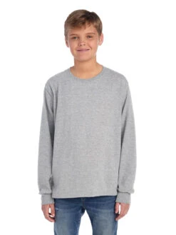 Jerzees Youth Unisex 5.6 Oz. DRI-POWER® ACTIVE Long-Sleeve T-Shirt 22 Jerzees Youth Unisex 5.6 Oz. DRI-POWER® ACTIVE Long-Sleeve T-Shirt -Jiffyshirts Sales Store 1680065996 29BLR Oxford FRONT 0899 1200x1600