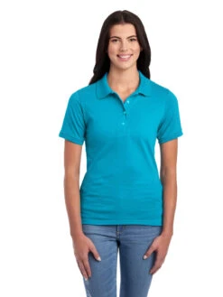 Jerzees Ladies' 5.6 Oz. SpotShield™ Jersey Polo 29 Jerzees Ladies' 5.6 Oz. SpotShield™ Jersey Polo -Jiffyshirts Sales Store 1680065996 437WR CaliforniaBlue front