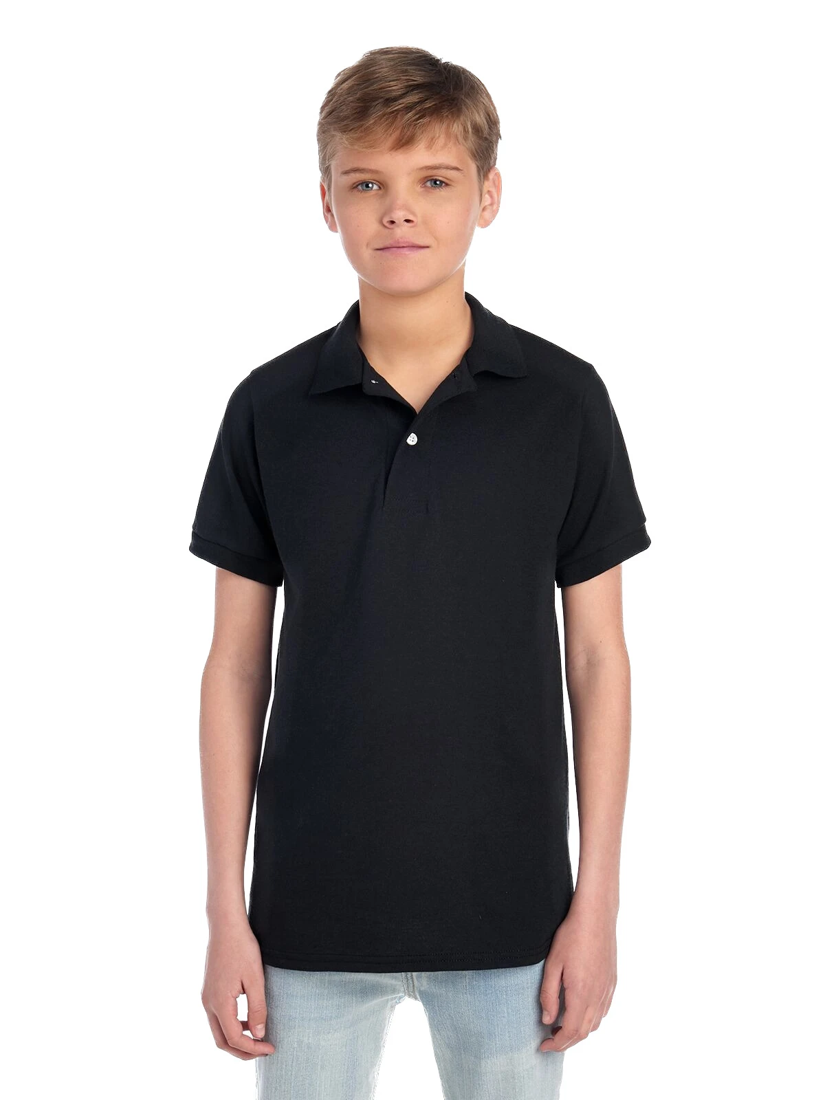 Jerzees Youth Unisex 5.6 Oz. SpotShield™ Jersey Polo 9 Jerzees Youth Unisex 5.6 Oz. SpotShield™ Jersey Polo - Image 7
