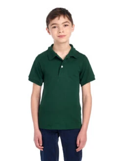 Jerzees Youth Unisex 5.6 Oz. SpotShield™ Jersey Polo 28 Jerzees Youth Unisex 5.6 Oz. SpotShield™ Jersey Polo -Jiffyshirts Sales Store 1680065996 437YR Forest Green FRONT 0036 1200x1600