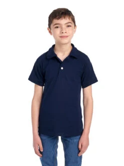 Jerzees Youth Unisex 5.6 Oz. SpotShield™ Jersey Polo 31 Jerzees Youth Unisex 5.6 Oz. SpotShield™ Jersey Polo -Jiffyshirts Sales Store 1680065996 437YR Jnavy FRONT 0465 1200x1600