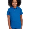 Jerzees Youth Unisex 5.6 Oz. SpotShield™ Jersey Polo -Jiffyshirts Sales Store 1680065996 437YR Royal FRONT 1004 1200x1600