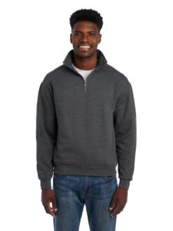 Jerzees Adult Unisex 9.5 Oz. Super Sweats® NuBlend® Fleece Quarter-Zip Pullover