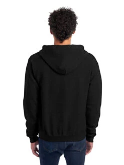Jerzees Adult Unisex 9.5 Oz., Super Sweats® NuBlend® Fleece Full-Zip Hood 12 Jerzees Adult Unisex 9.5 Oz., Super Sweats® NuBlend® Fleece Full-Zip Hood -Jiffyshirts Sales Store 1680065996 4999MR Black back