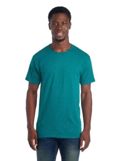 Jerzees Adult Unisex 4.5 Oz. TRI-BLEND T-Shirt -Jiffyshirts Sales Store 1680065996 601MR MosaicBlueHeather front 104656 1200x1600