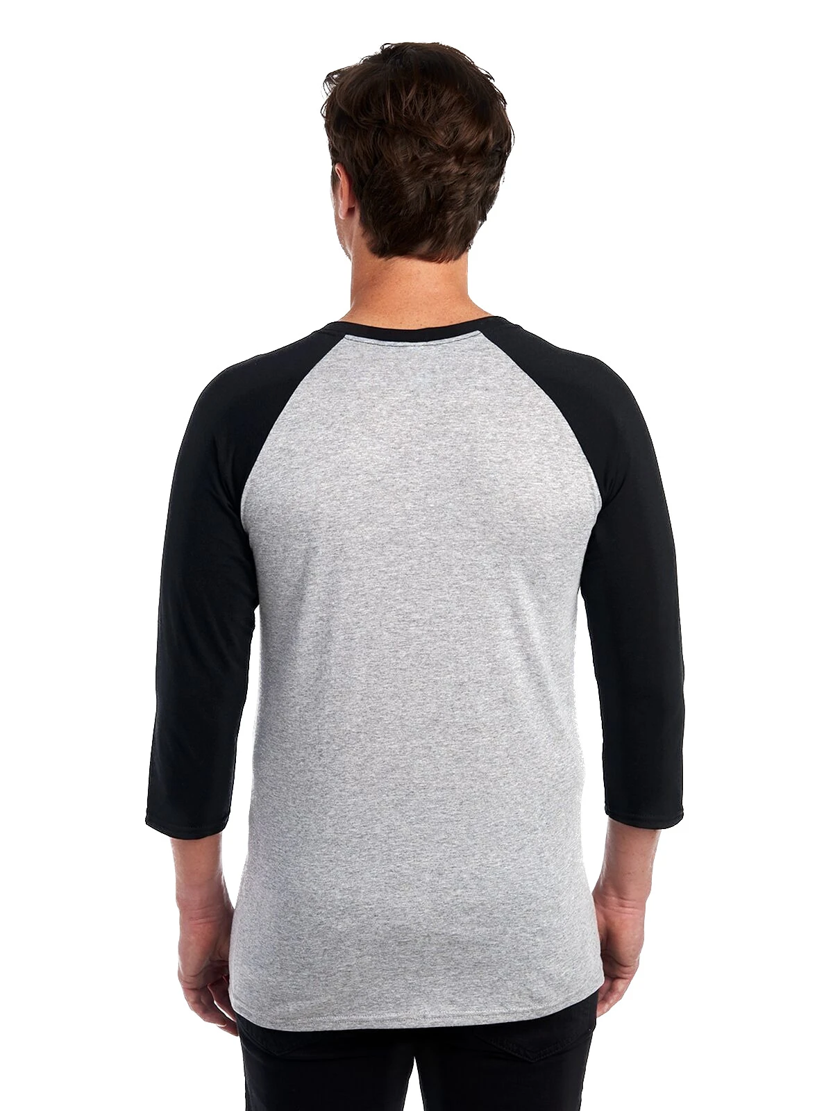 Jerzees Adult Unisex 4.5 Oz. TRI-BLEND Baseball Raglan 5 Jerzees Adult Unisex 4.5 Oz. TRI-BLEND Baseball Raglan - Image 3