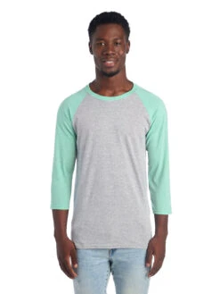 Jerzees Adult Unisex 4.5 Oz. TRI-BLEND Baseball Raglan 16 Jerzees Adult Unisex 4.5 Oz. TRI-BLEND Baseball Raglan -Jiffyshirts Sales Store 1680065996 601RR Oxford MintHeather front 104671 1200x1600