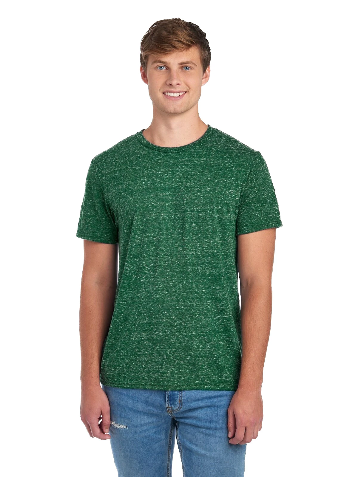 Jerzees Adult Unisex 5.2 Oz., Snow Heather T-Shirt 11 Jerzees Adult Unisex 5.2 Oz., Snow Heather T-Shirt - Image 9