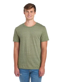 Jerzees Adult Unisex 5.2 Oz., Snow Heather T-Shirt 25 Jerzees Adult Unisex 5.2 Oz., Snow Heather T-Shirt -Jiffyshirts Sales Store 1680065996 88MR MilitaryGreenSnowHeather front