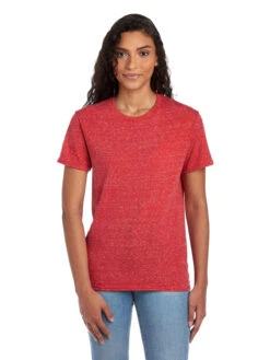 Jerzees Adult Unisex 5.2 Oz., Snow Heather T-Shirt 22 Jerzees Adult Unisex 5.2 Oz., Snow Heather T-Shirt -Jiffyshirts Sales Store 1680065996 88MR RedSnowHeather front