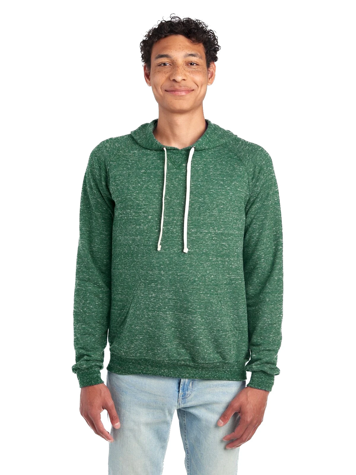 Jerzees Adult Unisex 7.2 Oz., Snow Heather Raglan Hood 11 Jerzees Adult Unisex 7.2 Oz., Snow Heather Raglan Hood - Image 9