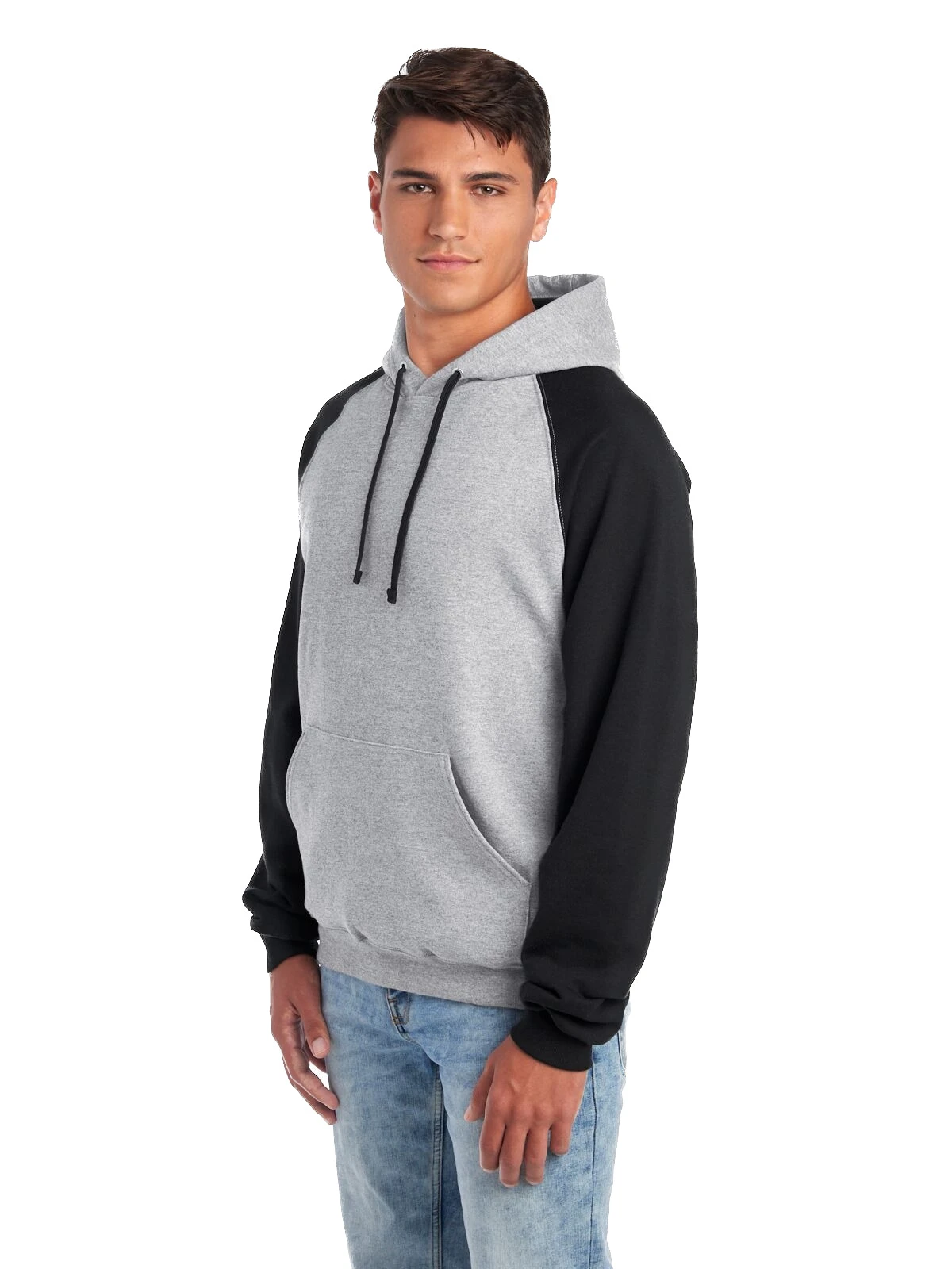 Jerzees Adult Unisex 8 Oz. NuBlend® Colorblock Raglan Pullover Hood 4 Jerzees Adult Unisex 8 Oz. NuBlend® Colorblock Raglan Pullover Hood - Image 2