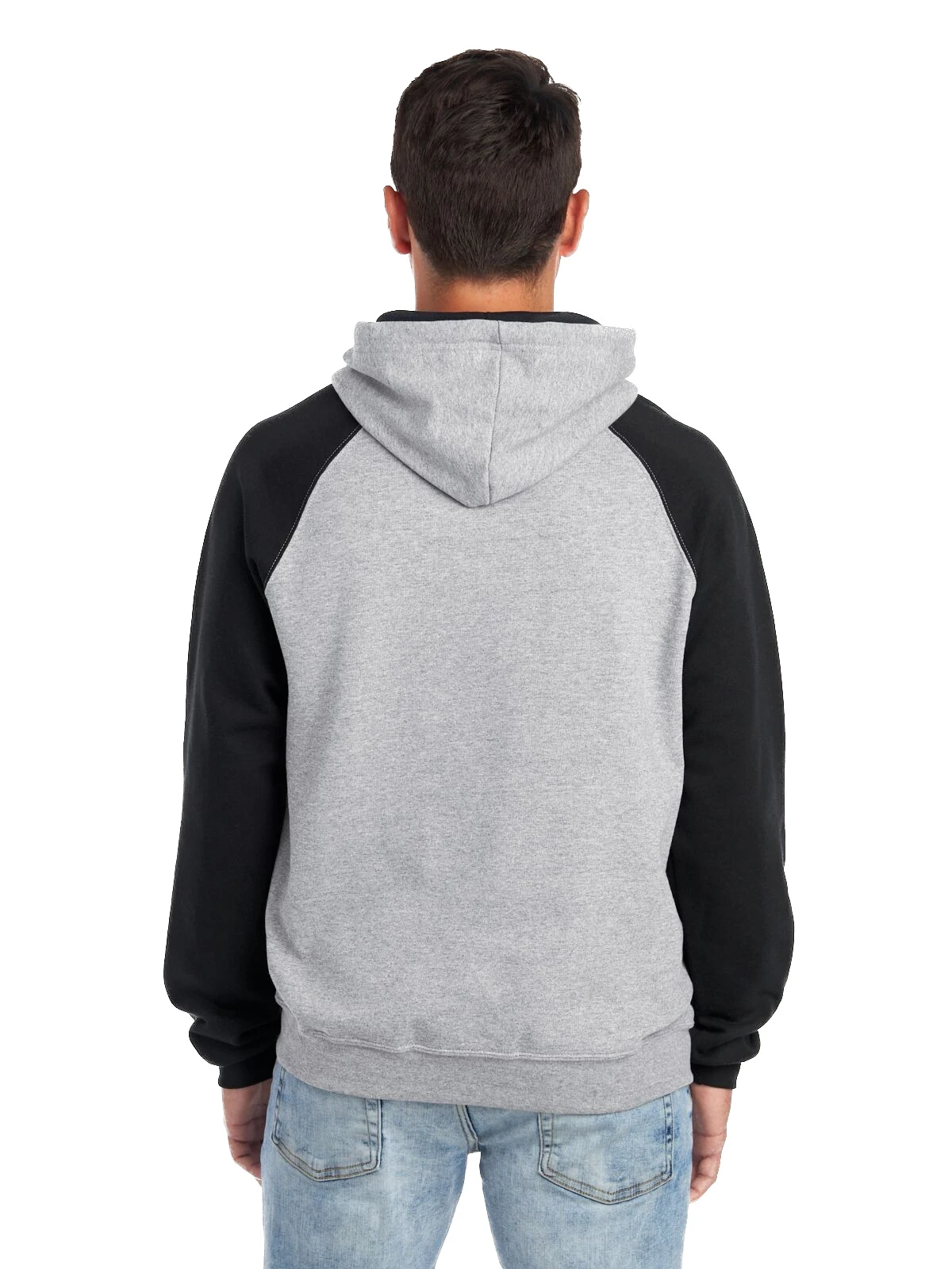 Jerzees Adult Unisex 8 Oz. NuBlend® Colorblock Raglan Pullover Hood 5 Jerzees Adult Unisex 8 Oz. NuBlend® Colorblock Raglan Pullover Hood - Image 3