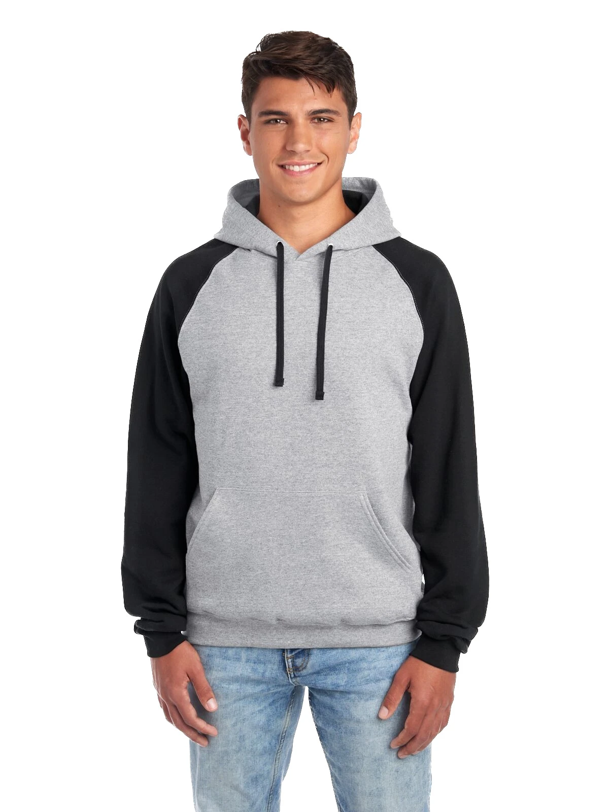 Jerzees Adult Unisex 8 Oz. NuBlend® Colorblock Raglan Pullover Hood 3 Jerzees Adult Unisex 8 Oz. NuBlend® Colorblock Raglan Pullover Hood