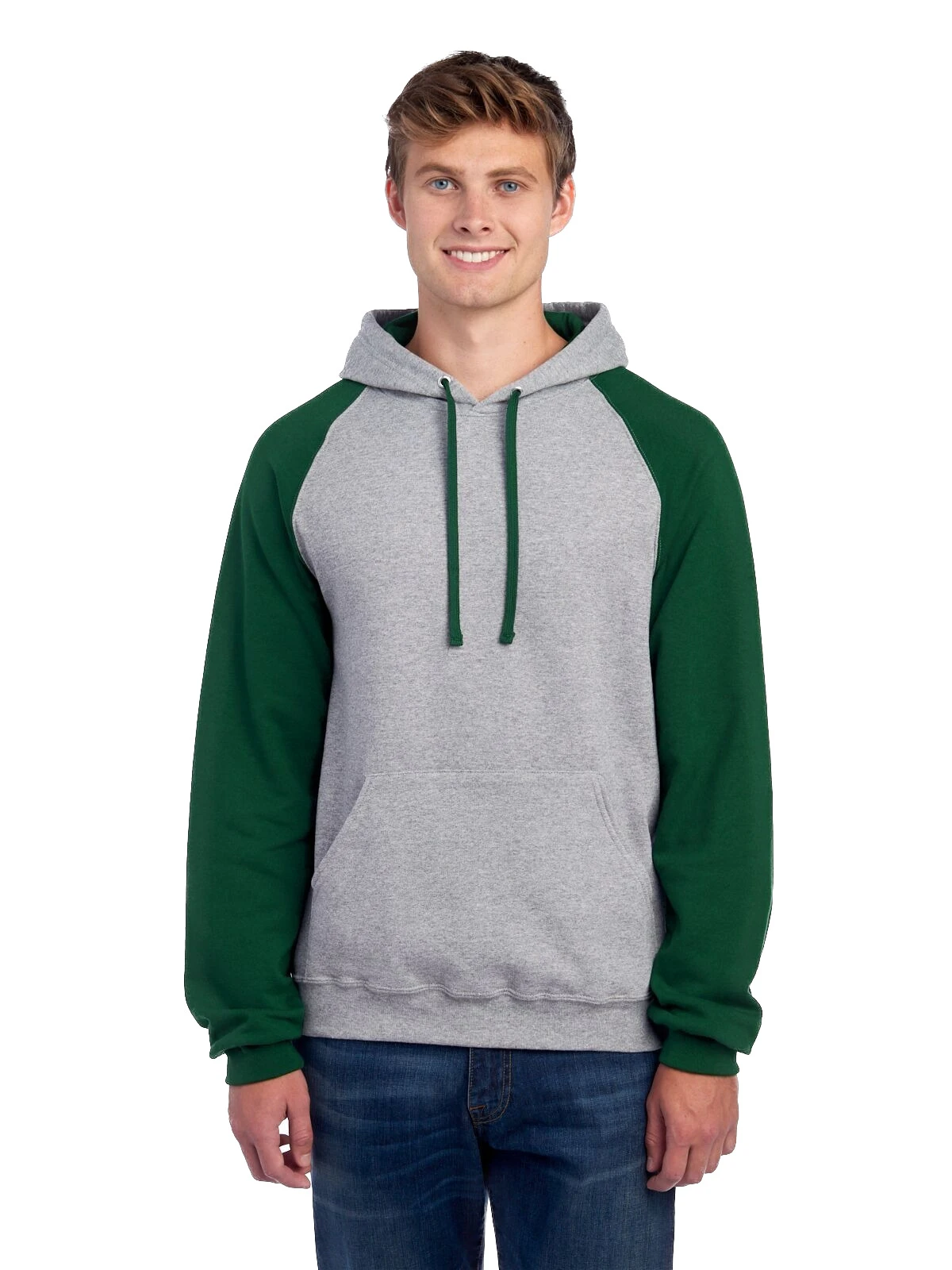 Jerzees Adult Unisex 8 Oz. NuBlend® Colorblock Raglan Pullover Hood 9 Jerzees Adult Unisex 8 Oz. NuBlend® Colorblock Raglan Pullover Hood - Image 7
