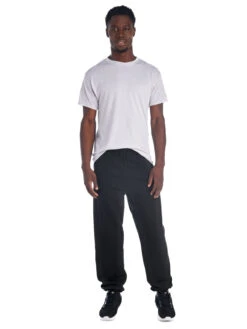 Jerzees Adult Unisex 8 Oz. NuBlend® Fleece Sweatpants 27 Jerzees Adult Unisex 8 Oz. NuBlend® Fleece Sweatpants -Jiffyshirts Sales Store 1680065996 973MR Black front
