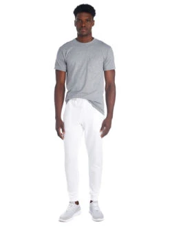 Jerzees Adult Unisex 7.2 Oz., 60/40 Nublend® Jogger 13 Jerzees Adult Unisex 7.2 Oz., 60/40 Nublend® Jogger -Jiffyshirts Sales Store 1680065996 975MPR White front
