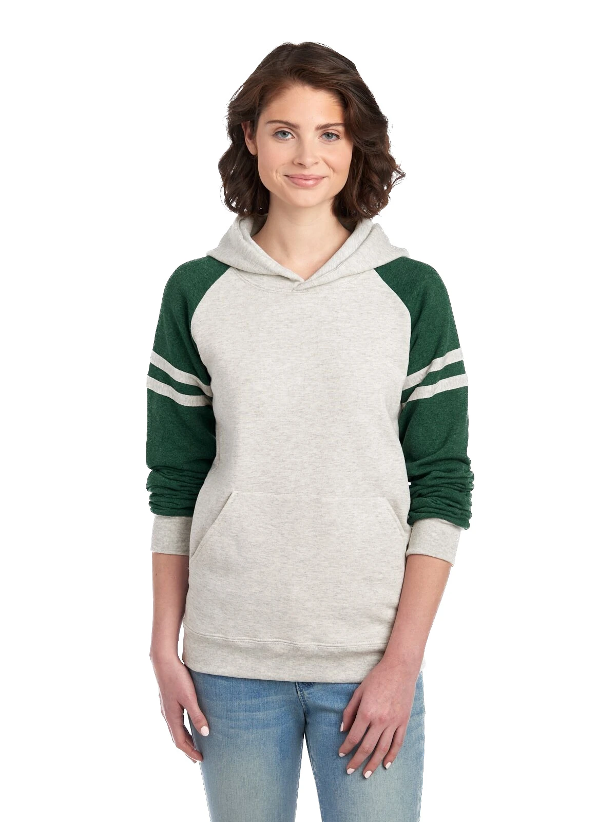 Jerzees Adult Unisex Nublend® Varsity Colorblocked Raglan Hooded Sweatshirt 7 Jerzees Adult Unisex Nublend® Varsity Colorblocked Raglan Hooded Sweatshirt - Image 5