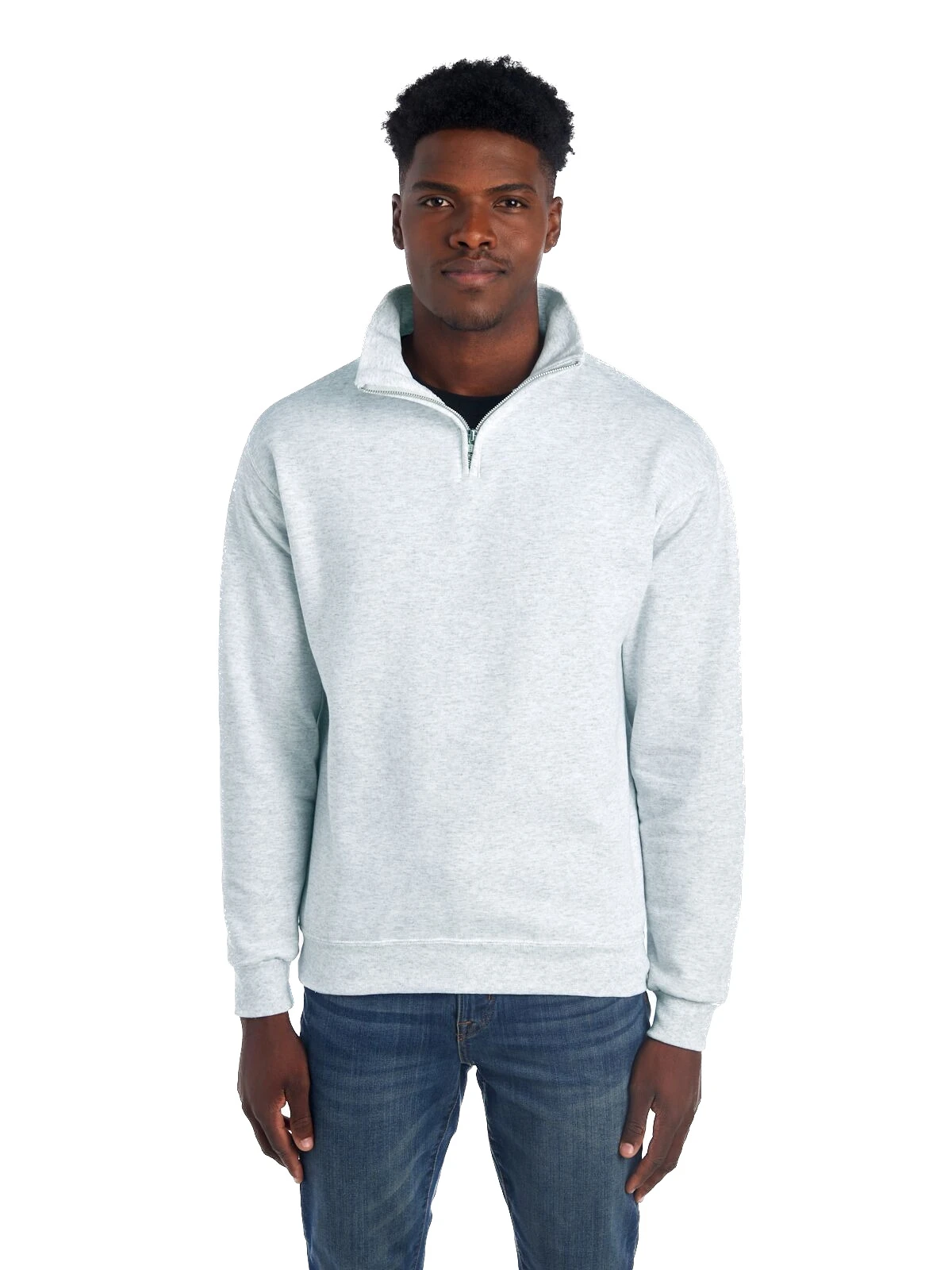 Jerzees Adult Unisex 8 Oz. NuBlend® Quarter-Zip Cadet Collar Sweatshirt 8 Jerzees Adult Unisex 8 Oz. NuBlend® Quarter-Zip Cadet Collar Sweatshirt - Image 6