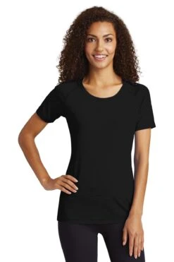 Ladies PosiCharge Tri-Blend Wicking Scoop Neck Raglan Tee -Jiffyshirts Sales Store 169ef86d4cb4f5