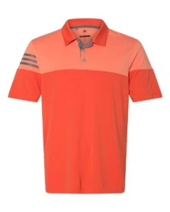 ADIDAS Men's 3-Stripes Heather Block Polo -Jiffyshirts Sales Store 173ee2725198a2