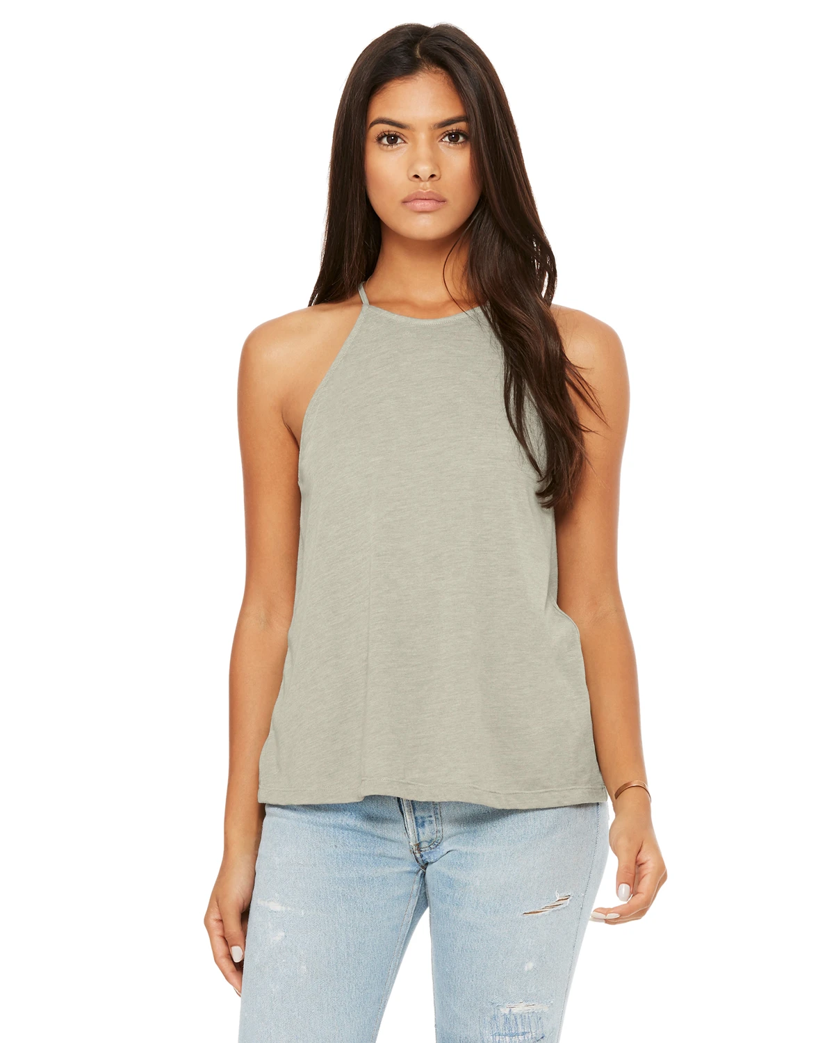 Ladies' Flowy High Neck Tank 3 Ladies' Flowy High Neck Tank