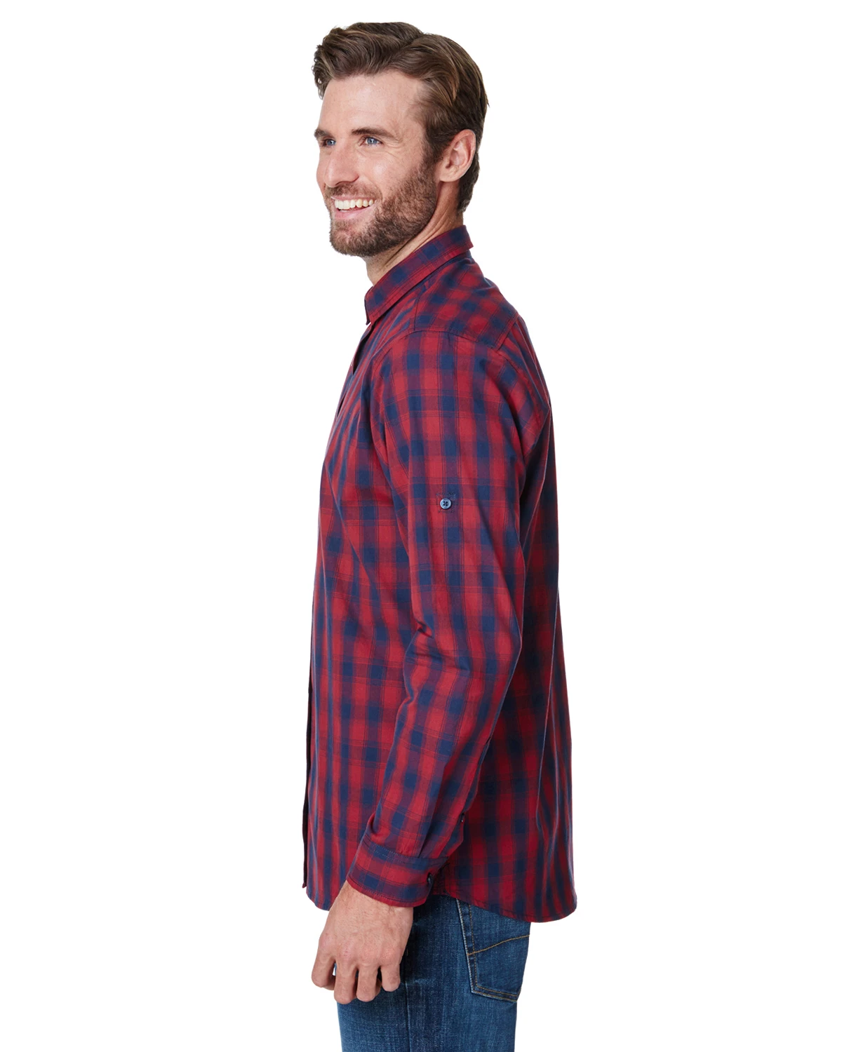 Men's Mulligan Check Long-Sleeve Cotton Shirt 4 Men's Mulligan Check Long-Sleeve Cotton Shirt - Image 2