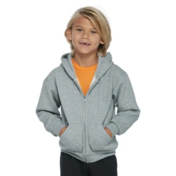Unisex Juvenile Classic Zip Hooded Sweatshirt