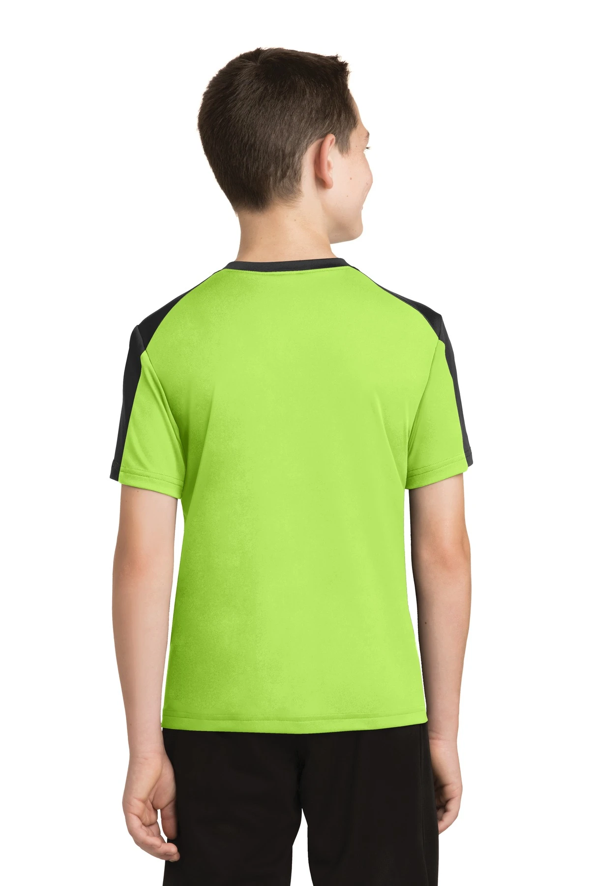 Youth Unisex PosiCharge Competitor Sleeve-Blocked Tee 4 Youth Unisex PosiCharge Competitor Sleeve-Blocked Tee - Image 2