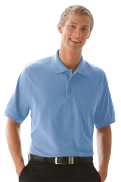 Unisex Soft-Blend Double-Tuck Pique Polo -Jiffyshirts Sales Store 1832295a2fe40c