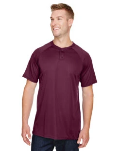 Adult Unisex Attain 2-Button Baseball Jersey -Jiffyshirts Sales Store 184b21ceb3f2ee