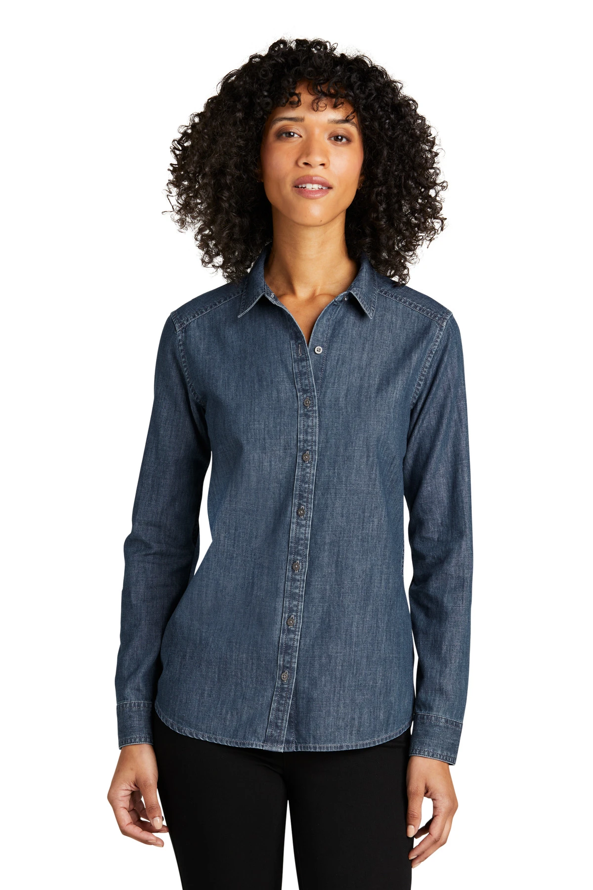 Ladies Long Sleeve Perfect Denim Shirt 7 Ladies Long Sleeve Perfect Denim Shirt - Image 5
