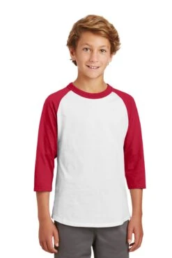 Youth Unisex Colorblock Raglan Jersey -Jiffyshirts Sales Store 190a528b2e3132