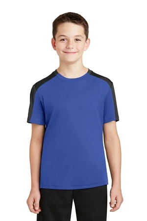 Youth Unisex PosiCharge Competitor Sleeve-Blocked Tee 11 Youth Unisex PosiCharge Competitor Sleeve-Blocked Tee - Image 9