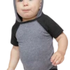 Fine Jersey Infant Short Sleeve Raglan Bodysuit With Hood & Ears 1 Fine Jersey Infant Short Sleeve Raglan Bodysuit With Hood & Ears -Jiffyshirts Sales Store 1964320b347fee