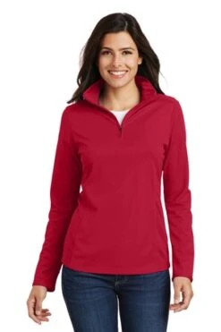 Ladies Pinpoint Mesh 1/2-Zip -Jiffyshirts Sales Store 19f118f86820d0