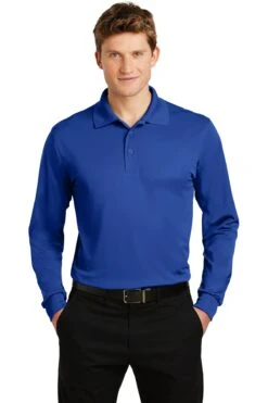 Men's Long Sleeve Micropique Sport-Wick Polo -Jiffyshirts Sales Store 19f4aee492b6c5