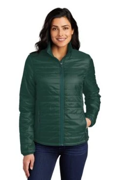 Ladies Packable Puffy Jacket -Jiffyshirts Sales Store 1a16c5da9c4f0f