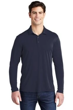 Men's Posi-UV Pro Long Sleeve Polo -Jiffyshirts Sales Store 1a59d2e4212698