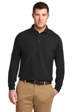 Silk Touch Long Sleeve Polo -Jiffyshirts Sales Store 1a724abf512ea6