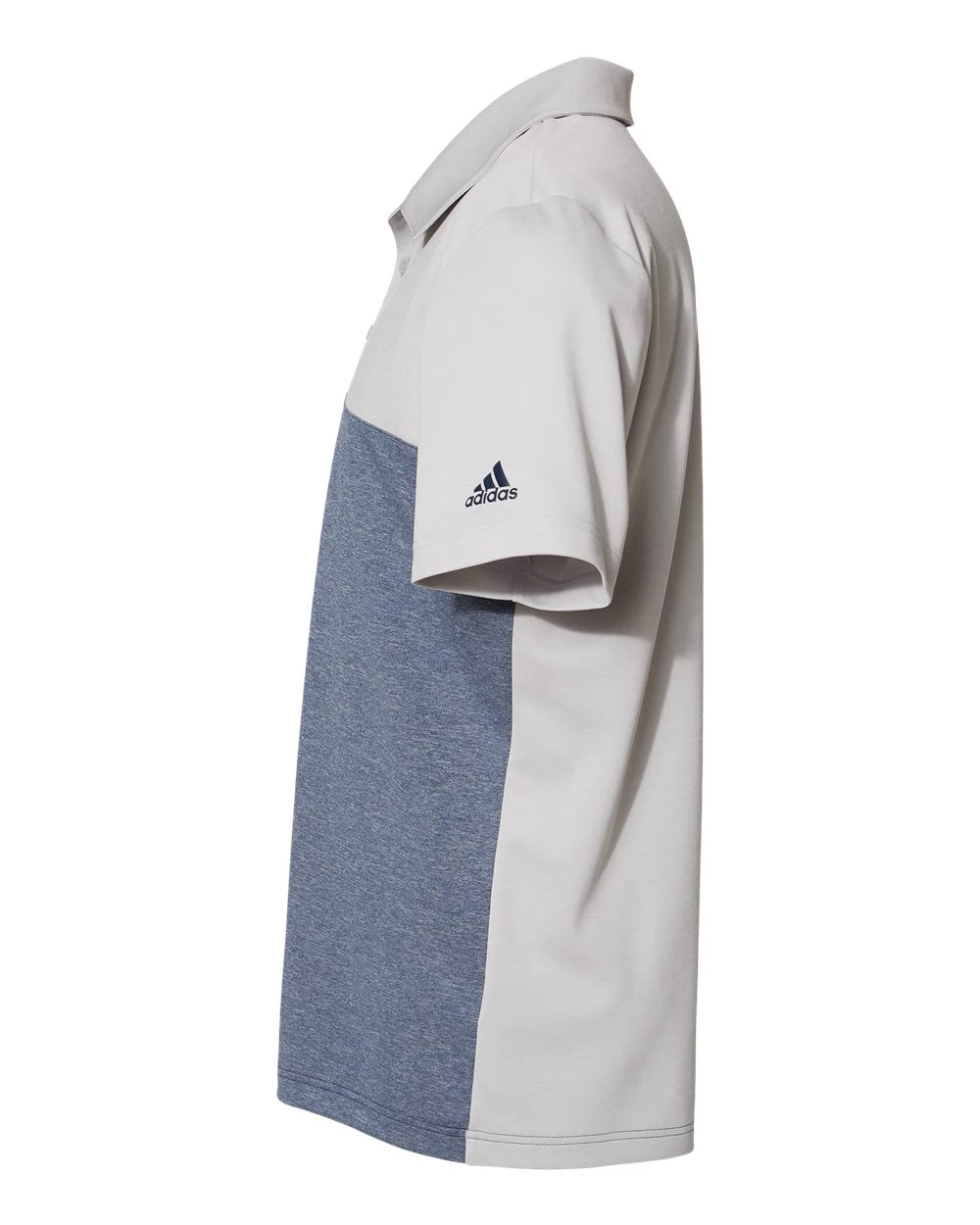 ADIDAS Adult Unisex Heathered Colorblock 3-Stripes Sport Shirt 4 ADIDAS Adult Unisex Heathered Colorblock 3-Stripes Sport Shirt - Image 2
